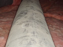 Tracks on HVAC duct